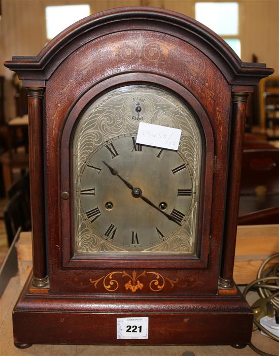 Mahogany mantel clock